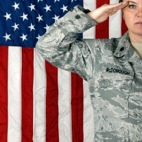 Lt. Col. Teresa Luthi McDonough of the 119th Wing of the Fargo Air National Guard Carrie Snyder / The Forum